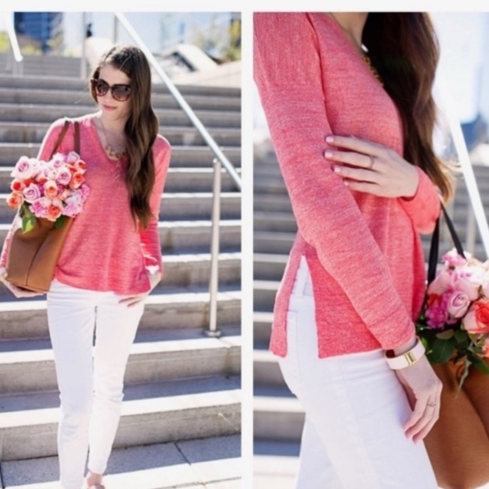 j crew v neck sweater